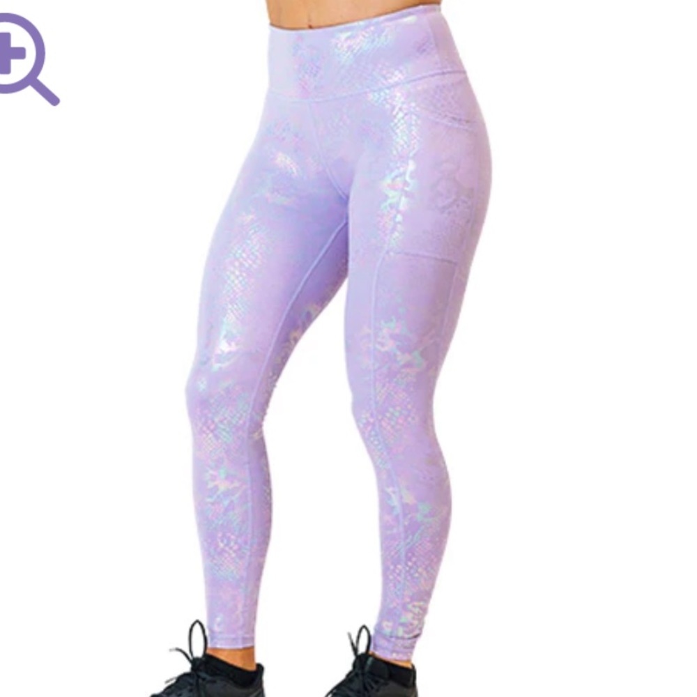 CVG Lilac Glisten Here Full Length Leggings